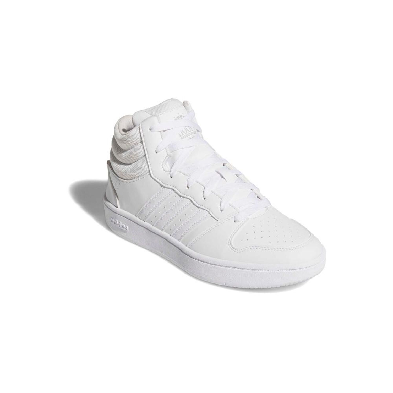 Zapatilla Basketball Hombre Adidas Hoops Mid Classic Blanco image number 16.0