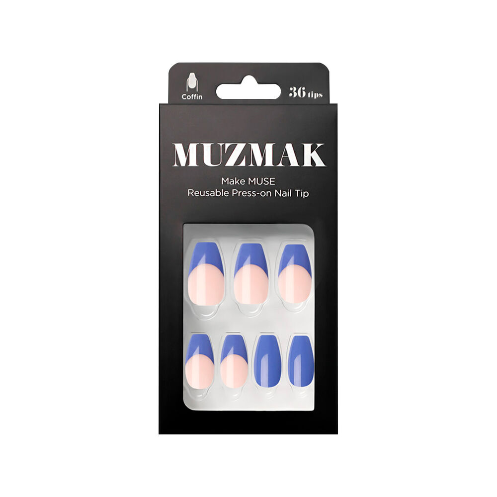 Muzmak - Uñas Press On Very Peri Coffin 36 U. image number 0.0