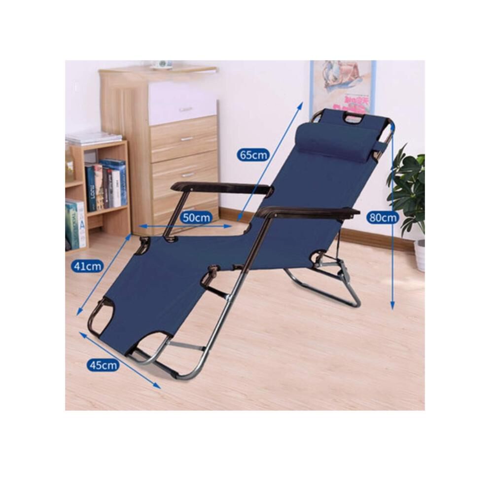 Silla De Camping Plegable Cama Reclinable Reposera Portátil image number 5.0