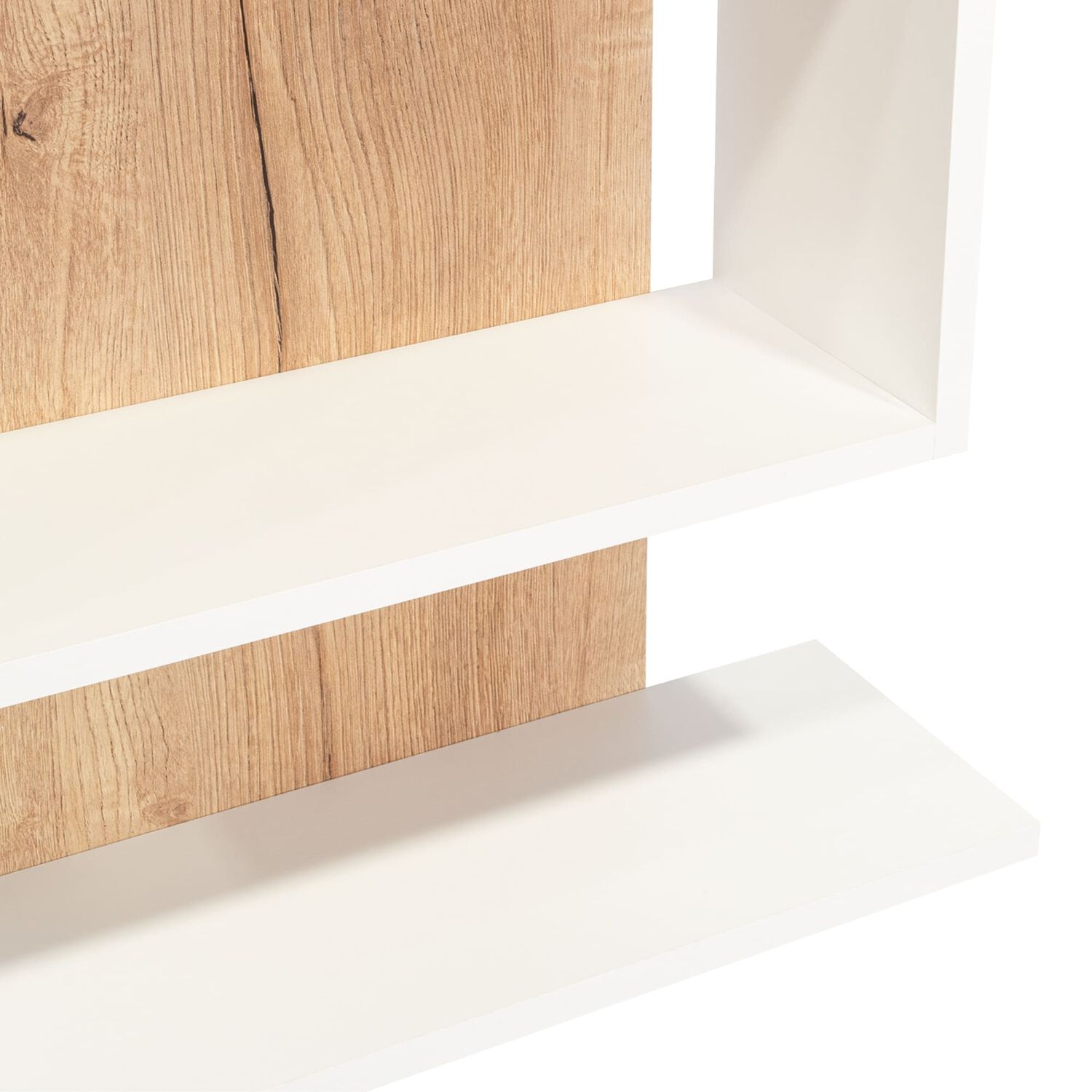 Mueble Organizador Ba&ntilde;o Caf&eacute; Claro Y Blanco image number 4.0