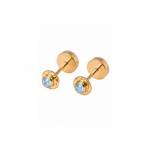 Aros Abridores Chat&oacute;n Circ&oacute;n 4mm N1 Oro 14k Beb&eacute;