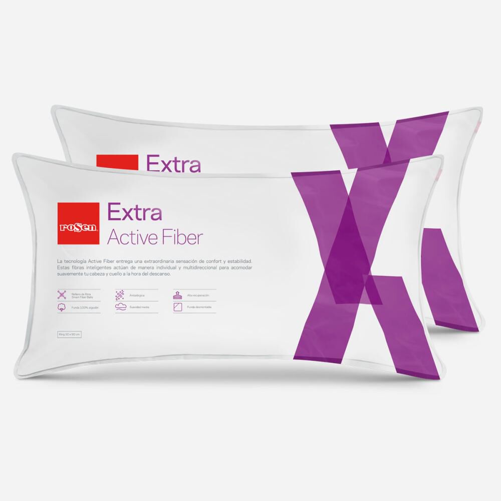 Pack de Almohadas Rosen Extra / 50x90 Cm / 2 Unidades image number 0.0