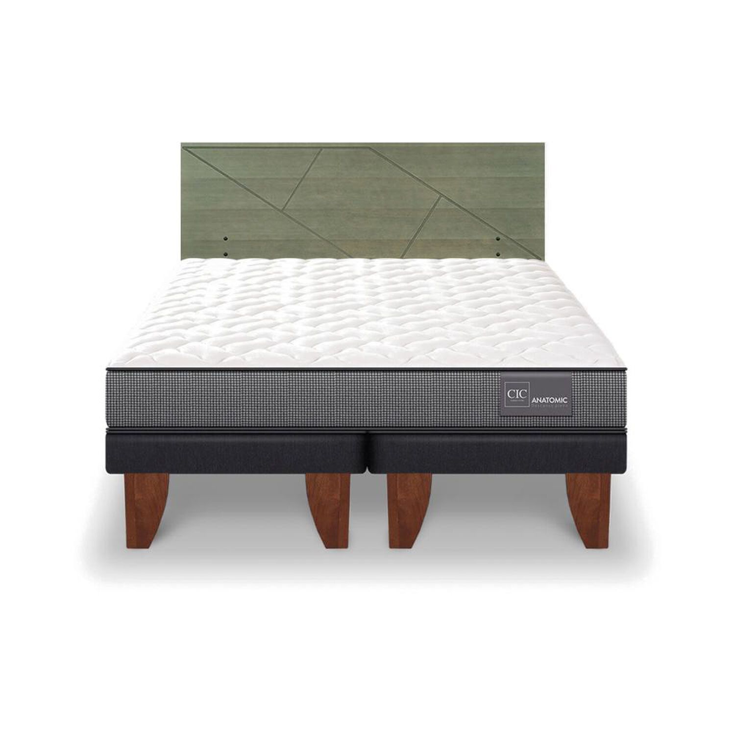 Cama Europea Cic Anatomic / King / Base Dividida + Respaldo image number 0.0