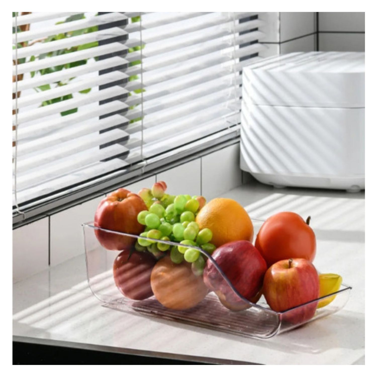Organizador De Refrigerador Latas 13x10x34 Cm Transparente image number 1.0
