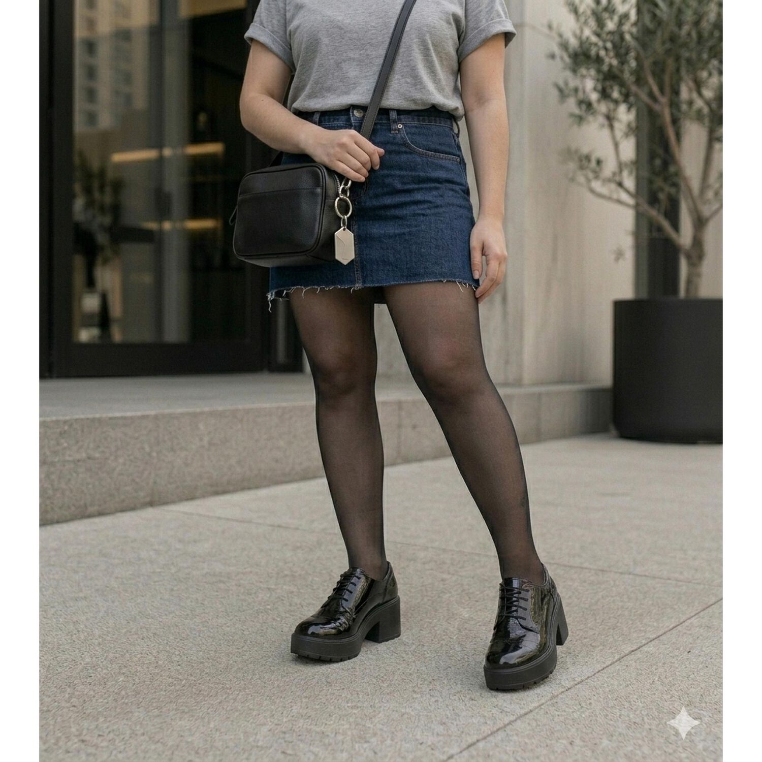 Mocasin Leila Negro Charol Alquimia image number 4.0