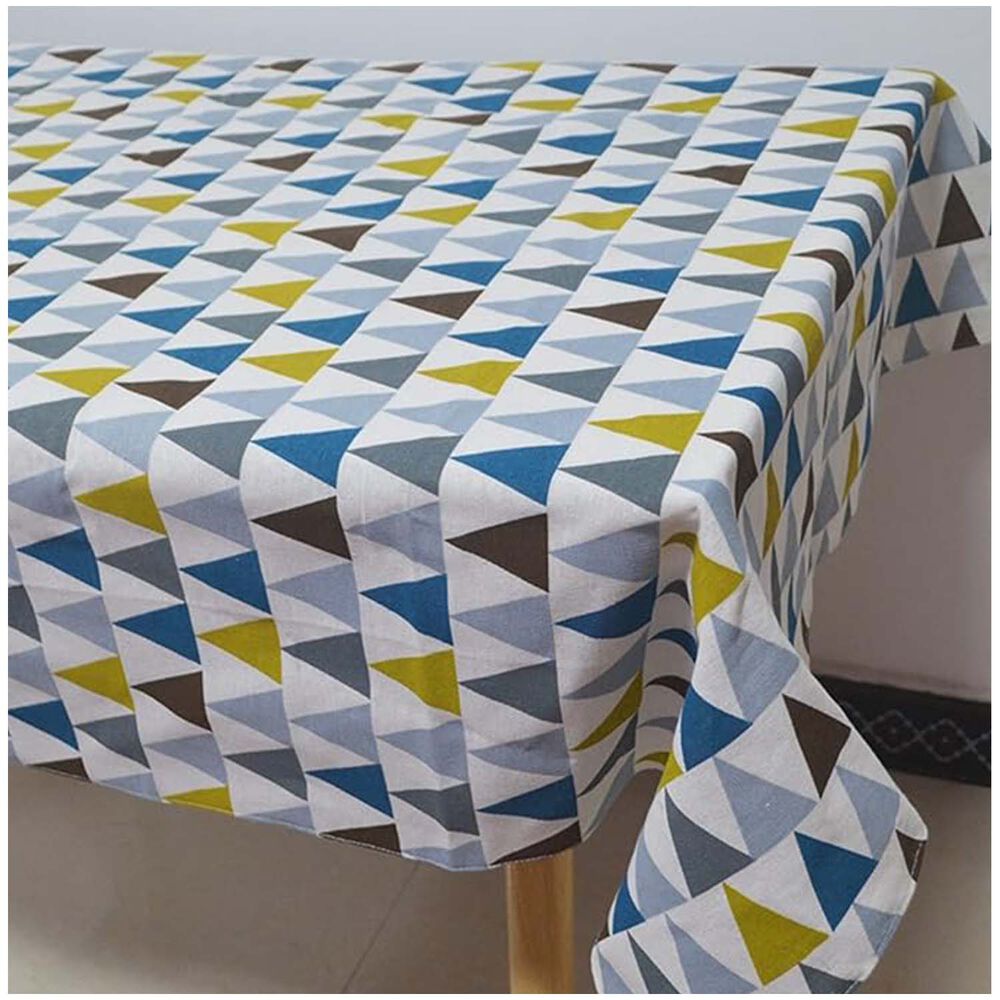 Mantel Para Mesa Rectangular De Lino De Algod&oacute;n 140x220cm Md03 image number 2.0