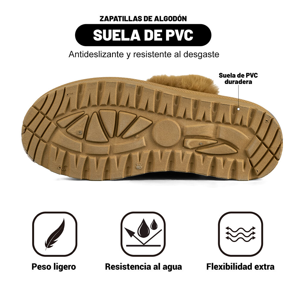 Zueco Tipo Pantufla Casual Mujer Moda Con Felpa Weide Sl26 image number 8.0