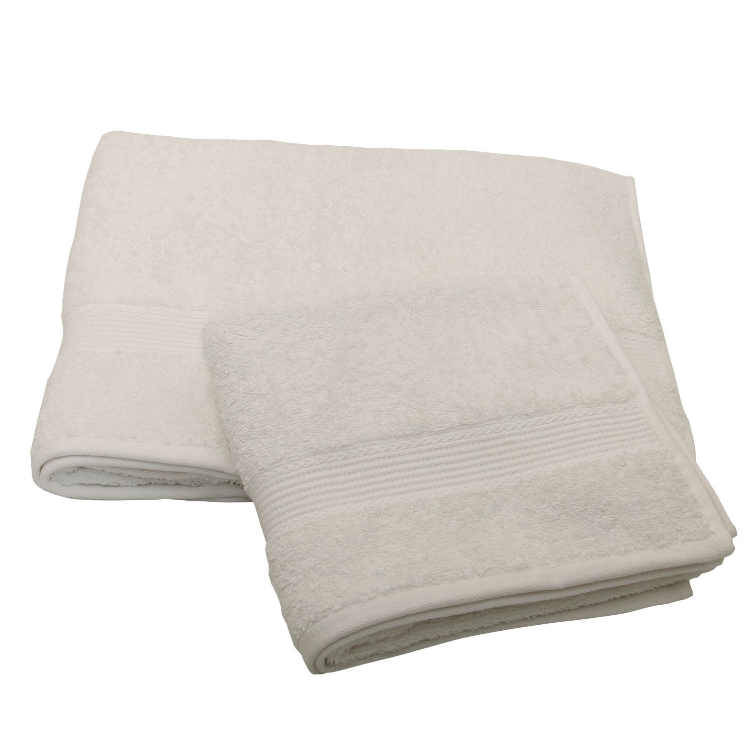 Set 2 Toallas Florentino 100% Algodon Blanco image number 0.0