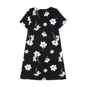 Vestido Full Print Manga Corta Cuello Redondo Mujer Lesage