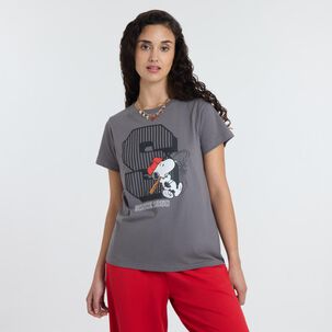 Polera Snoopy Manga Corta Cuello Redondo Mujer Freedom