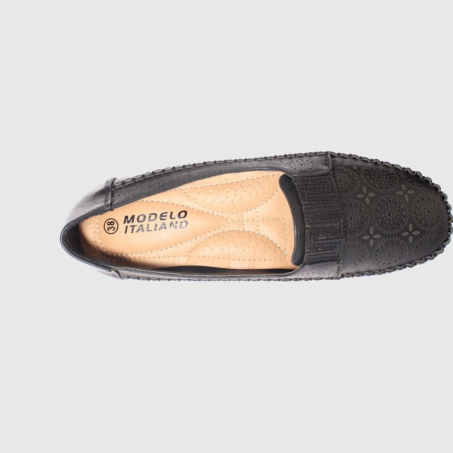 Mocas&iacute;n Negro Modelo Italiano Art. 5ask64246black image number 5.0
