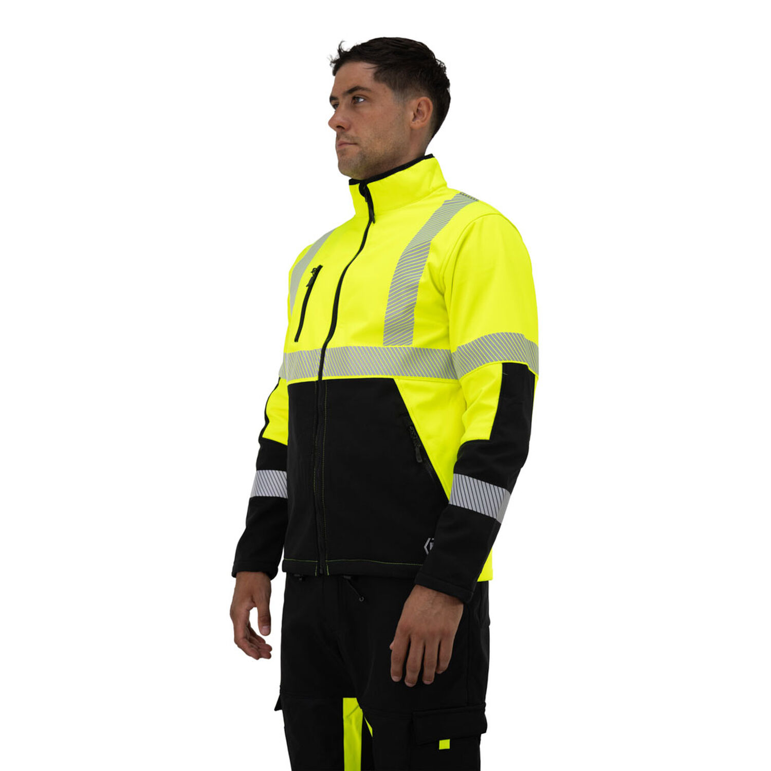 Chaqueta Softshell Hw Oklan Amarillo Fluor image number 2.0