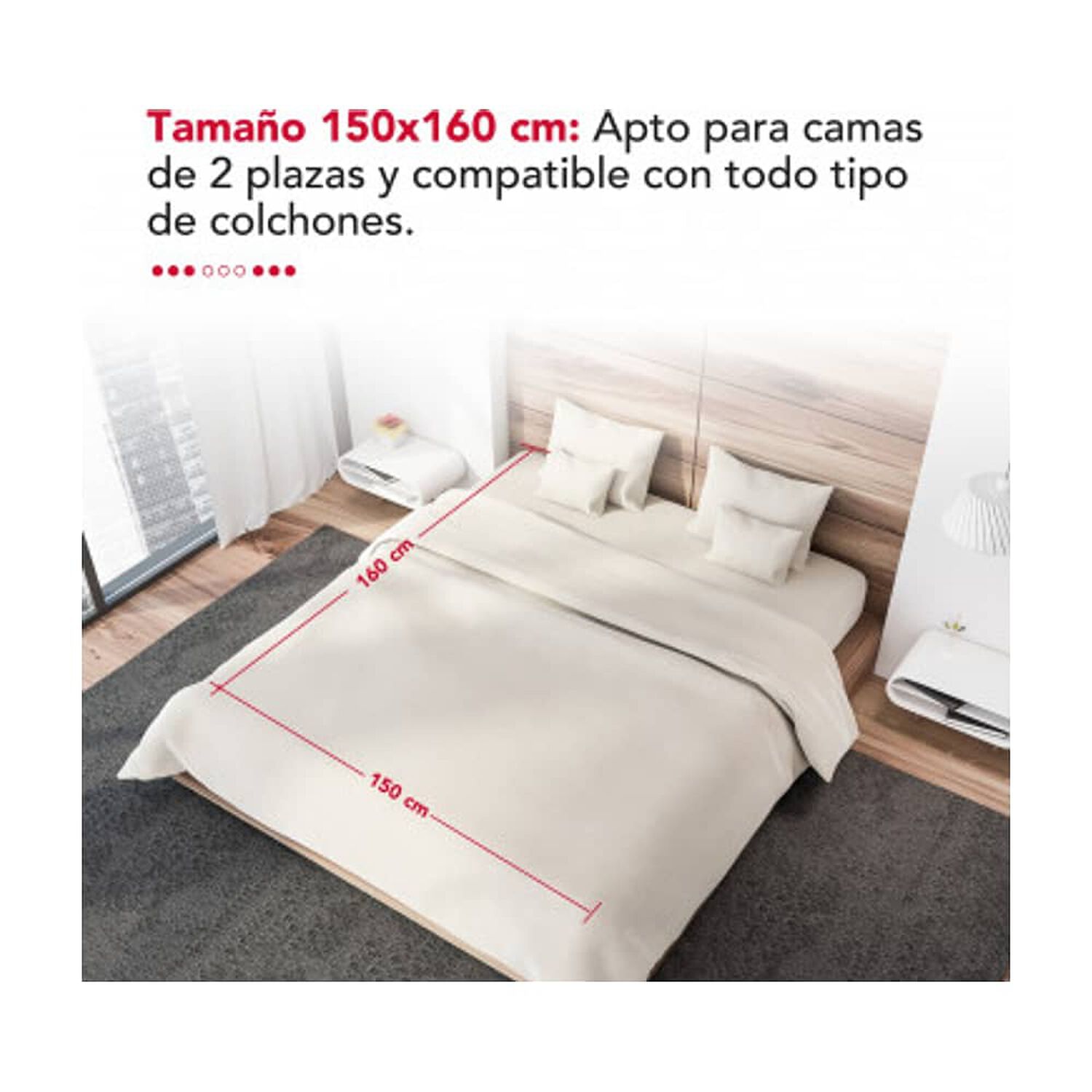 Calientacamas 2 Plaza 120w Thor Dual Underblanket image number 3.0