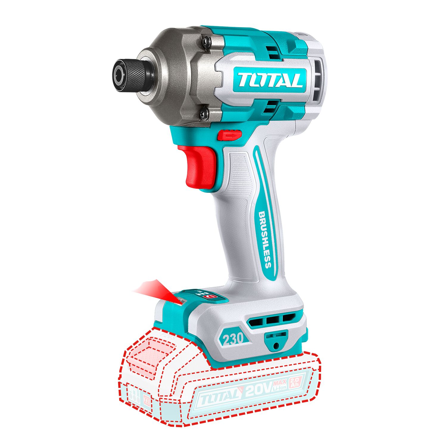 Atornillador De Impacto Litio-ion 20v 230nm Total image number 1.0