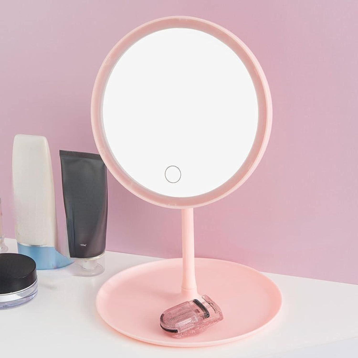 Espejo Con Luz Led Plegable Redondo Recargable image number 4.0