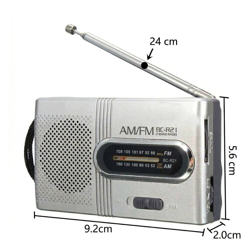 Mini Radio Port&aacute;til Fm Am Bc-r21 image number 4.0