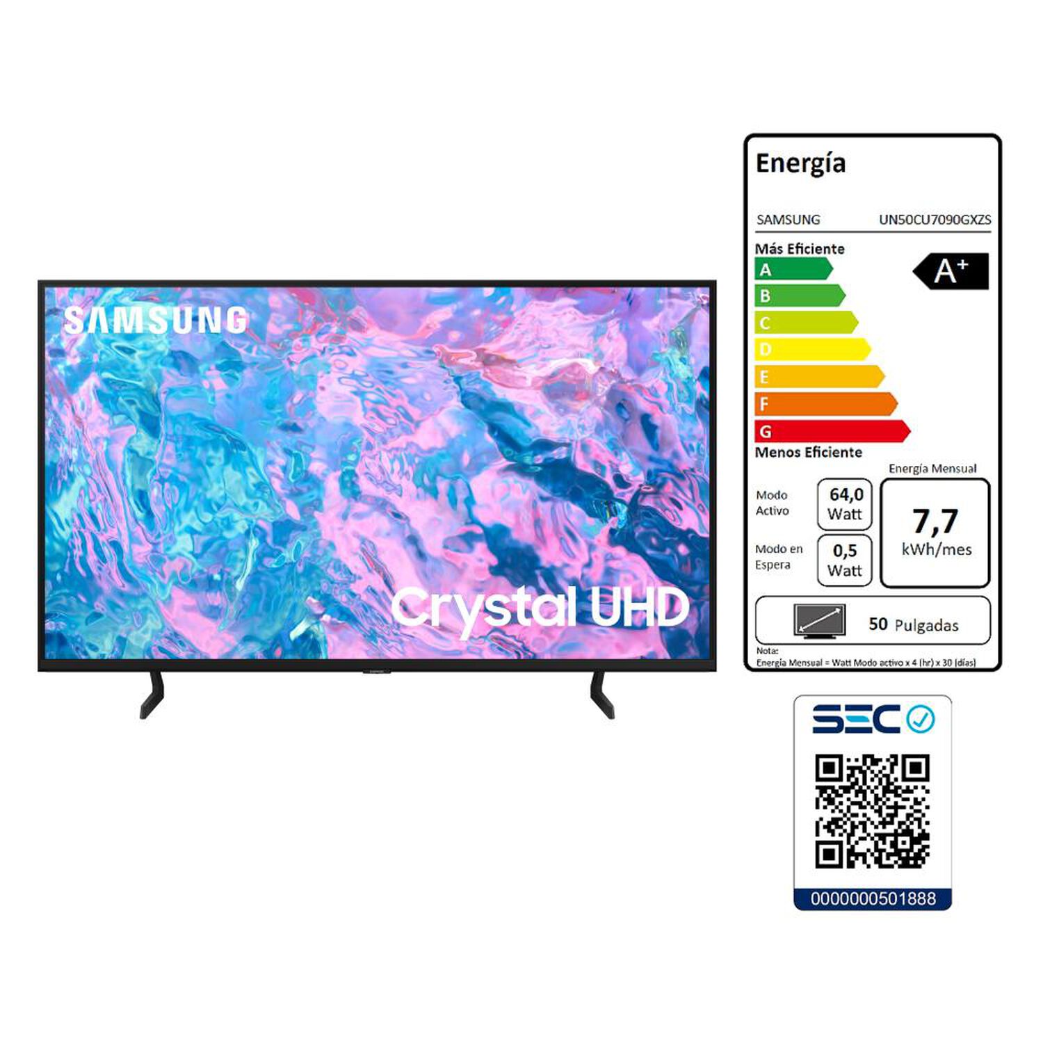 Led 50" Samsung UN50CU7090GXZS/ Ultra HD 4K / Smart TV image number 7.0