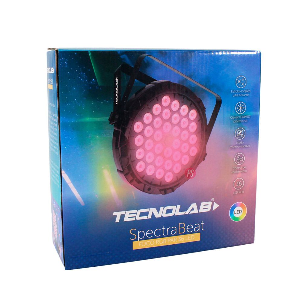Foco Par Led Rgb 36 Leds 60w Dmx Profesional - Ps image number 3.0