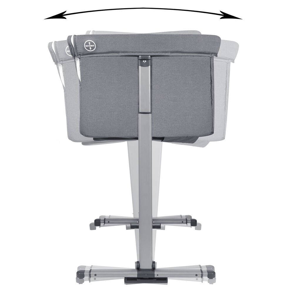 Cuna Colecho Mecedora Mosquitero Next2us Grey + Colch&oacute;n image number 7.0