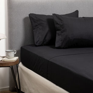 Pack 2 Sabanas Unicolor Arthome Negra + Calipso King 144 Hilos