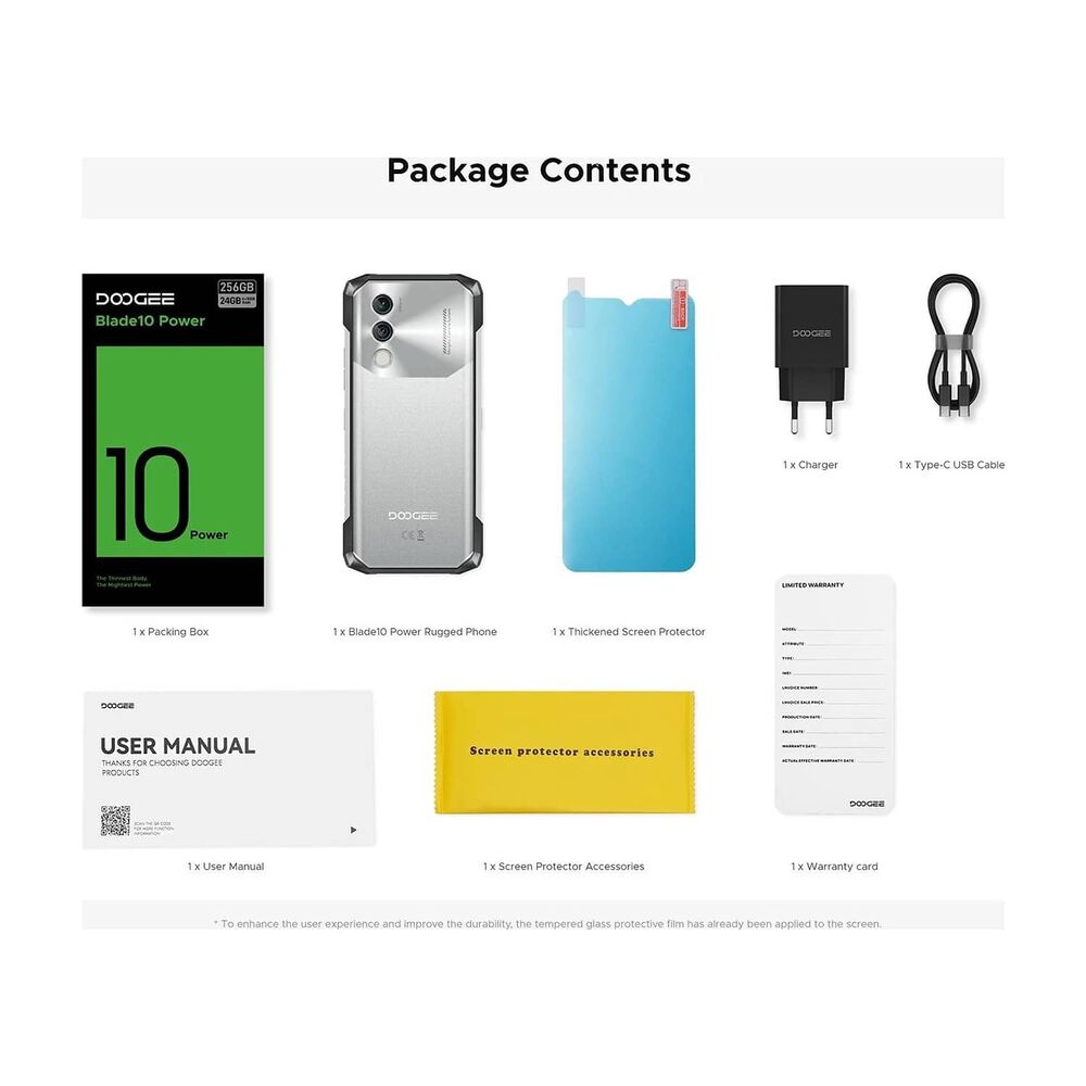 Doogee Blade 10 Power: Rugged Ip68, Android 14, 50mp, 10.300mah image number 9.0
