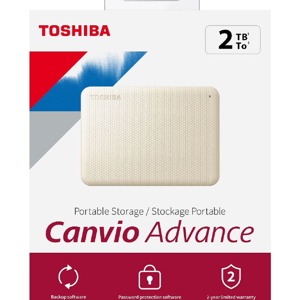 Disco Duro Externo Toshiba 2tb Canvio Advance Blanco image number 3.0