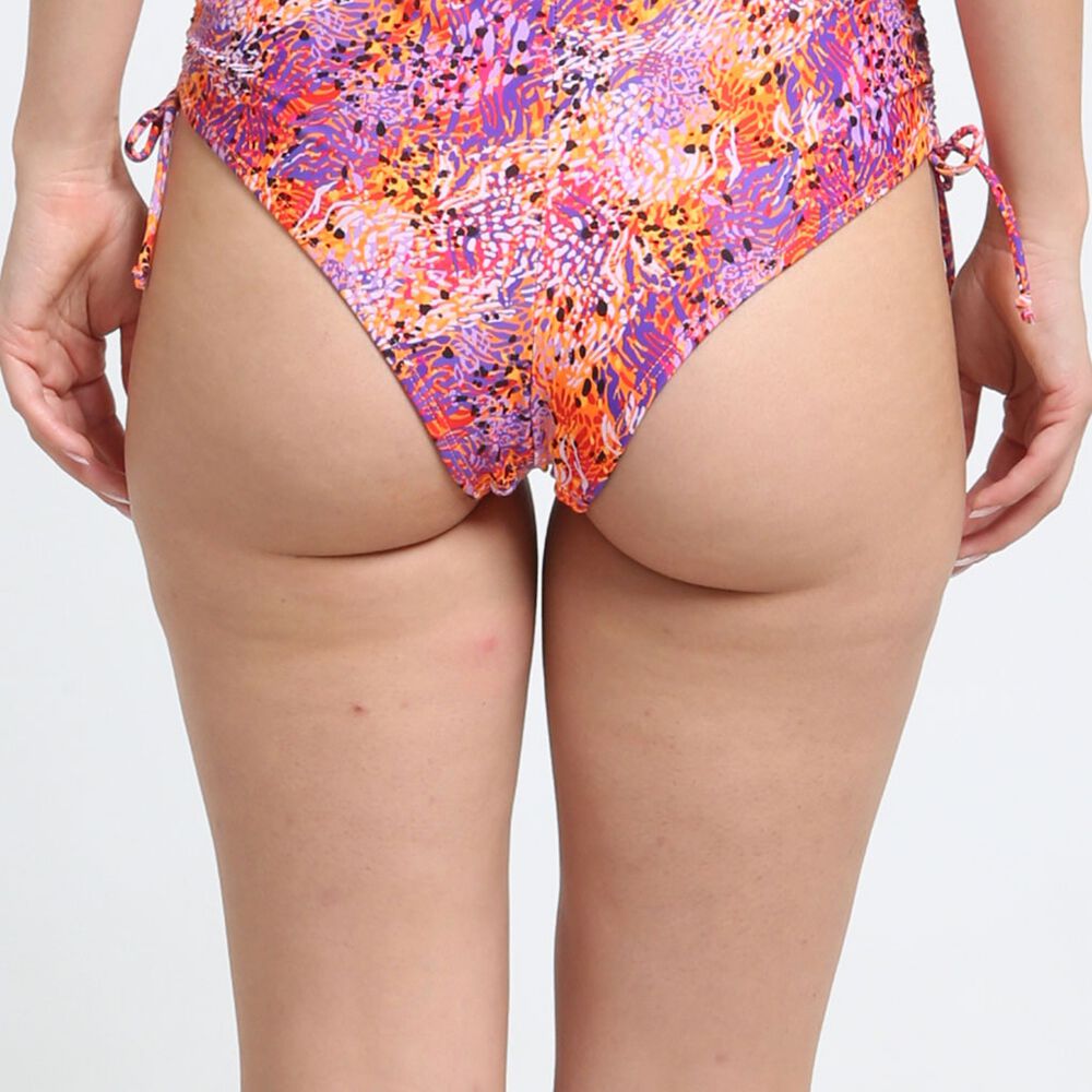 Bikini Calzón Cadera Ajustable Estampado Naranja image number 1.0