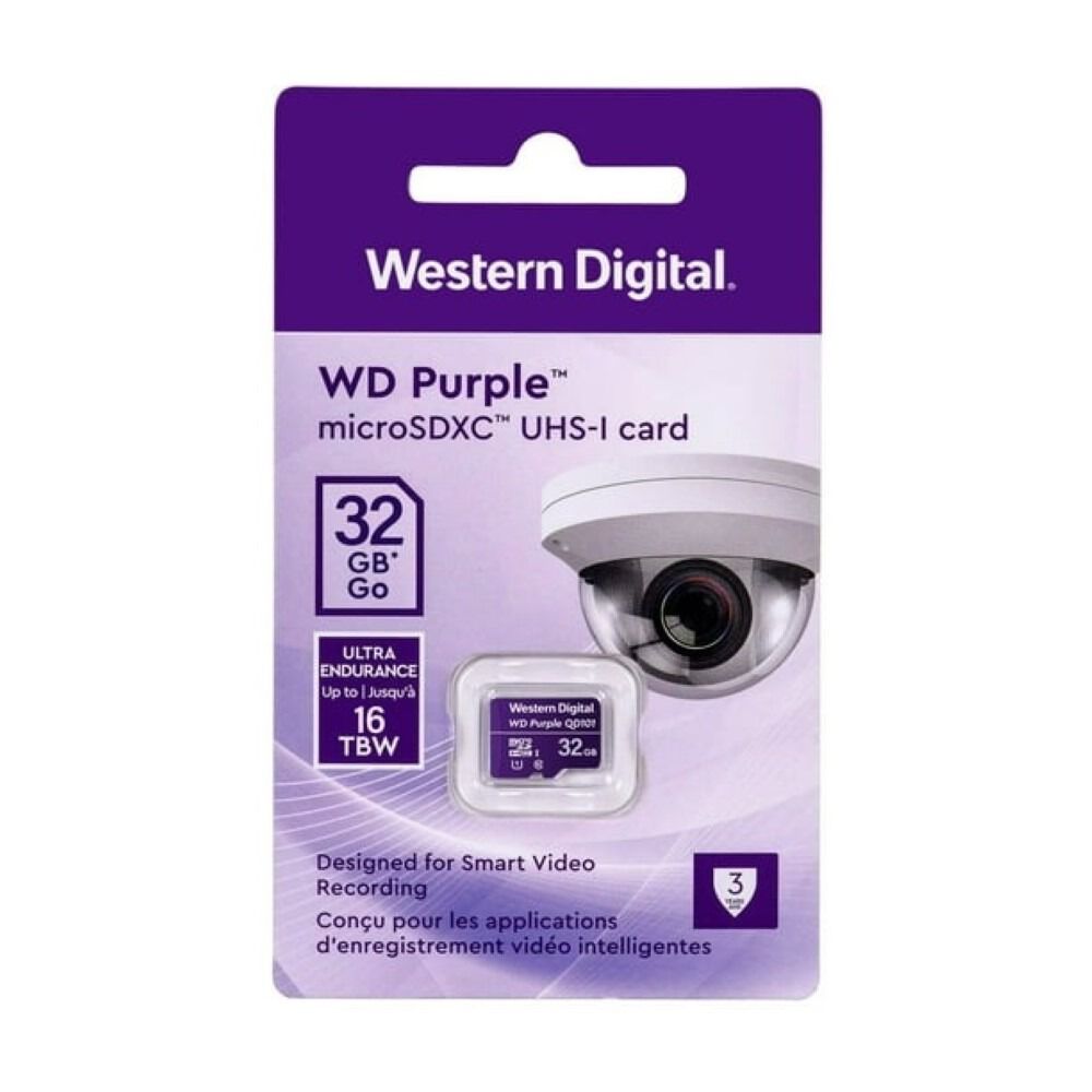 Memoria Microsd 32gb Wd Purple Sdhc Clase 10 4k 100mb/s image number 2.0