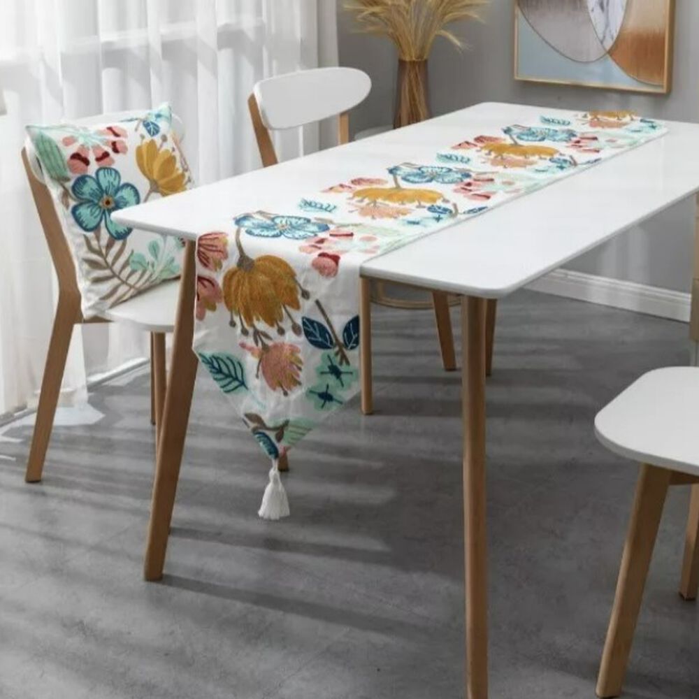 Camino De Mesa Diseño Bordado Camino De Mesa Decoración image number 0.0