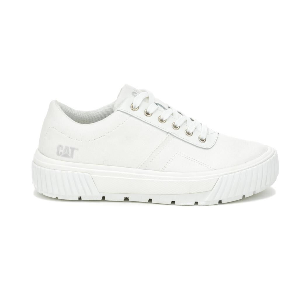 Zapatilla Urbana Mujer Caterpillar Amp Canvas Blanco image number 1.0