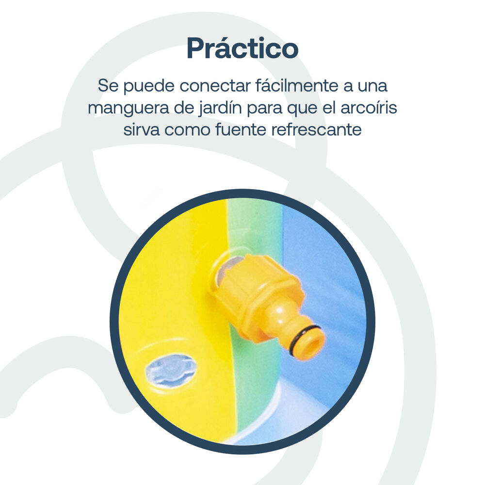 Piscina Centro De Juegos Arcoiris Tobogan Aspersor Be Splash image number 2.0