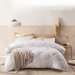 Plumon Edredon N&oacute;rdico De Algodon 2 Plazas 230x250cm Gris