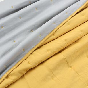 Cubrecama De Algod&oacute;n 1.5 Plazas Mostaza