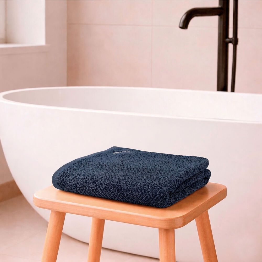 Toalla De Ba&ntilde;o Cuerpo Vis Nautica Home 100% Algod&oacute;n Suave 76x137cm Azul image number 0.0