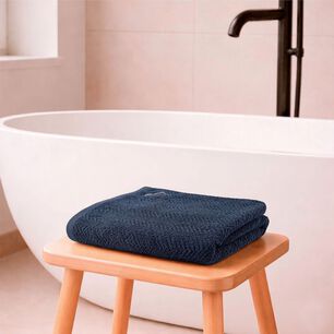 Toalla De Ba&ntilde;o Cuerpo Vis Nautica Home 100% Algod&oacute;n Suave 76x137cm Azul