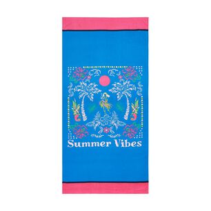 Toalla De Playa Casaideal Vibes / 75 X 150 Cm