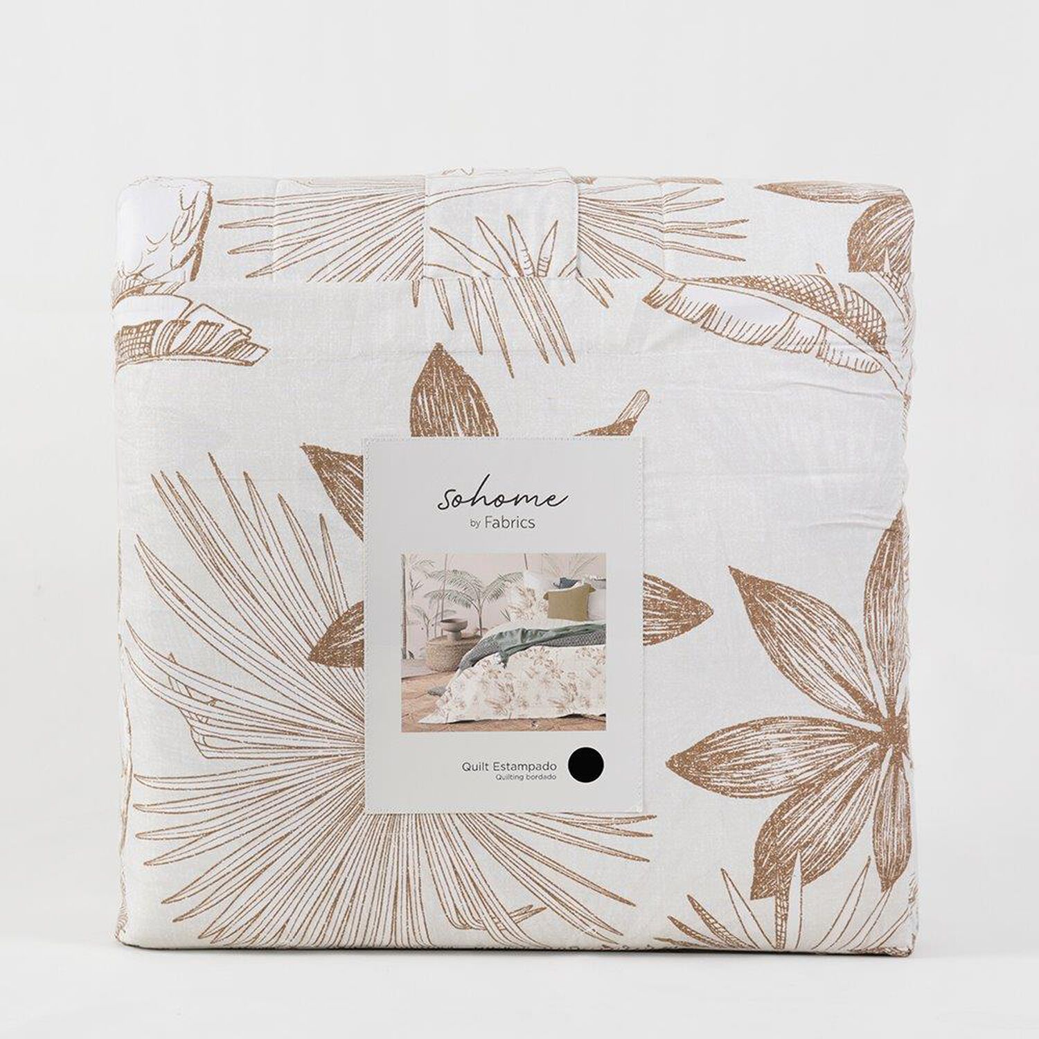 Quilt Est Birds 1.5 Pl Camel image number 3.0