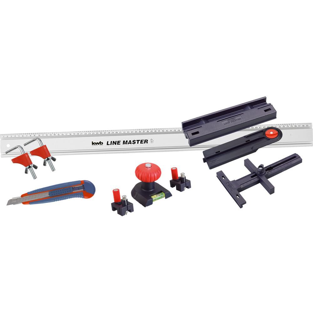 Regla Guía Universal Para Carpintería Line Master 10 Piezas - Kwb image number 0.0