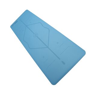 Mat De Yoga Premium Pu Natural Rubber 5 Mm Celeste