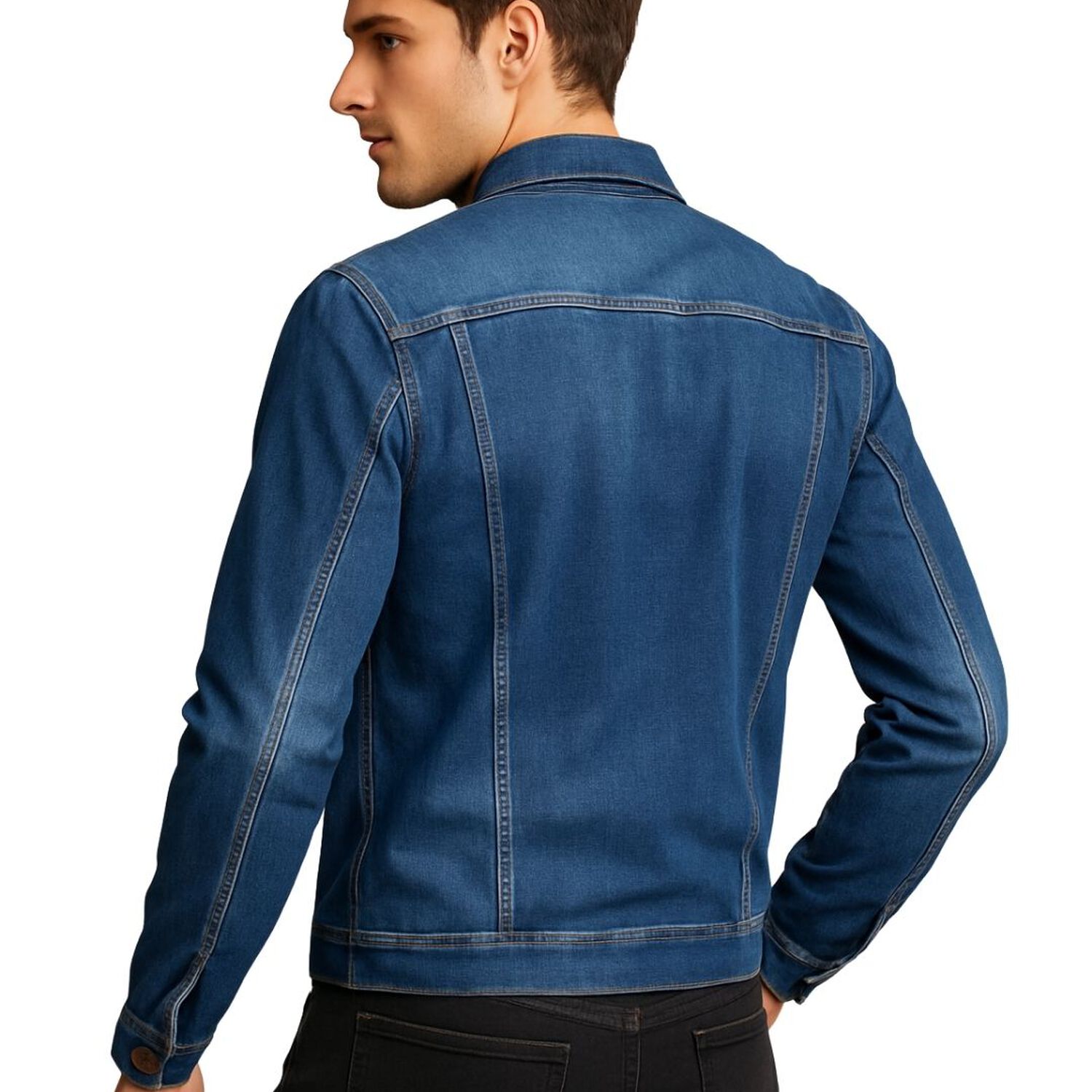 Chaqueta Mezclilla Prelavada Hombre image number 1.0