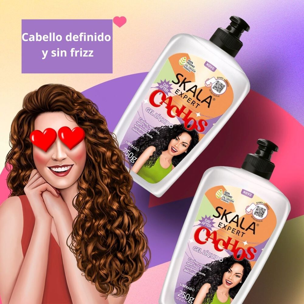 Gel L&iacute;quido Capilar Mais Cachos Skala Expert 250 G image number 3.0