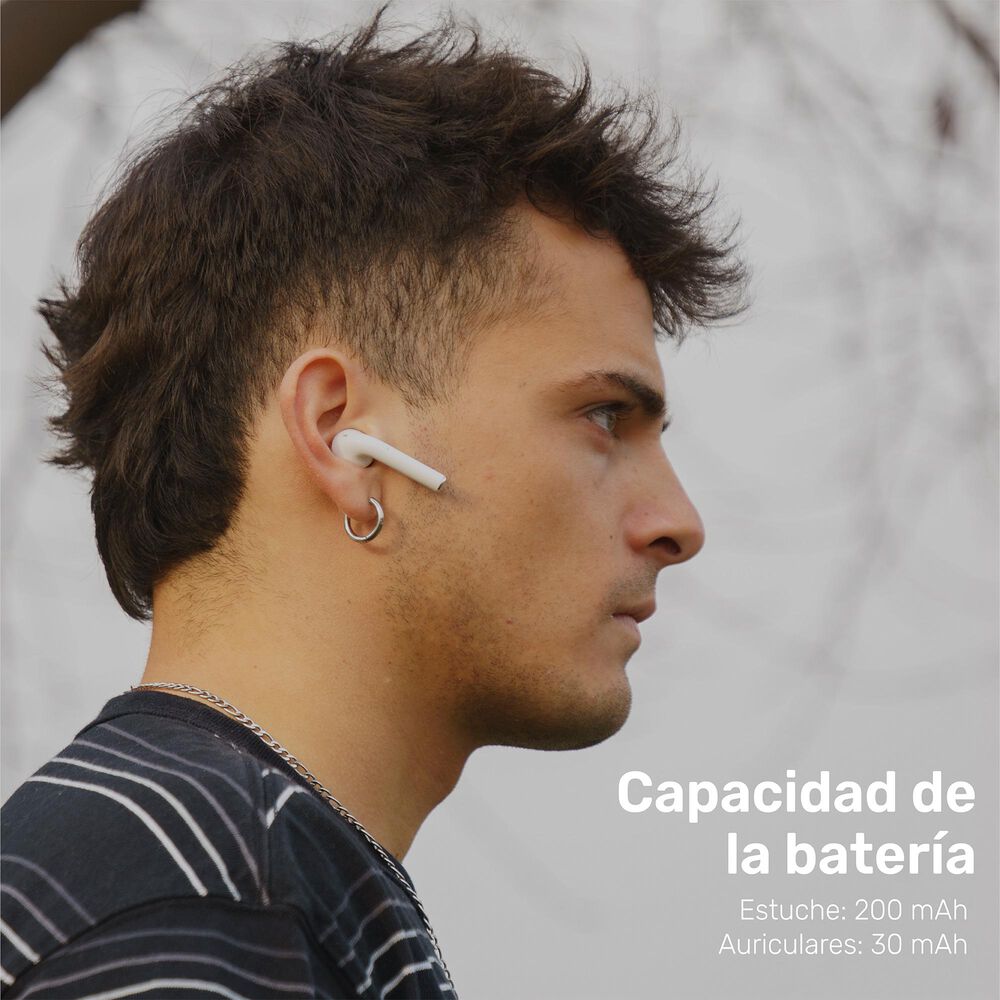 Aud&iacute;fonos Lhotse Bluetooth Inal&aacute;mbrico Rm12 Blanco image number 4.0