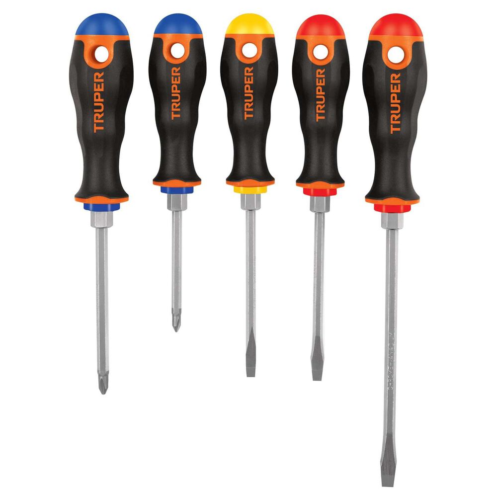 Set De Atornilladores Comfort Grip 5un. - Truper image number 0.0