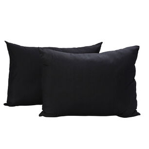 Pack 2 Almohadas Arthome Color Negro 50 X 70 Cm 144 Hilos