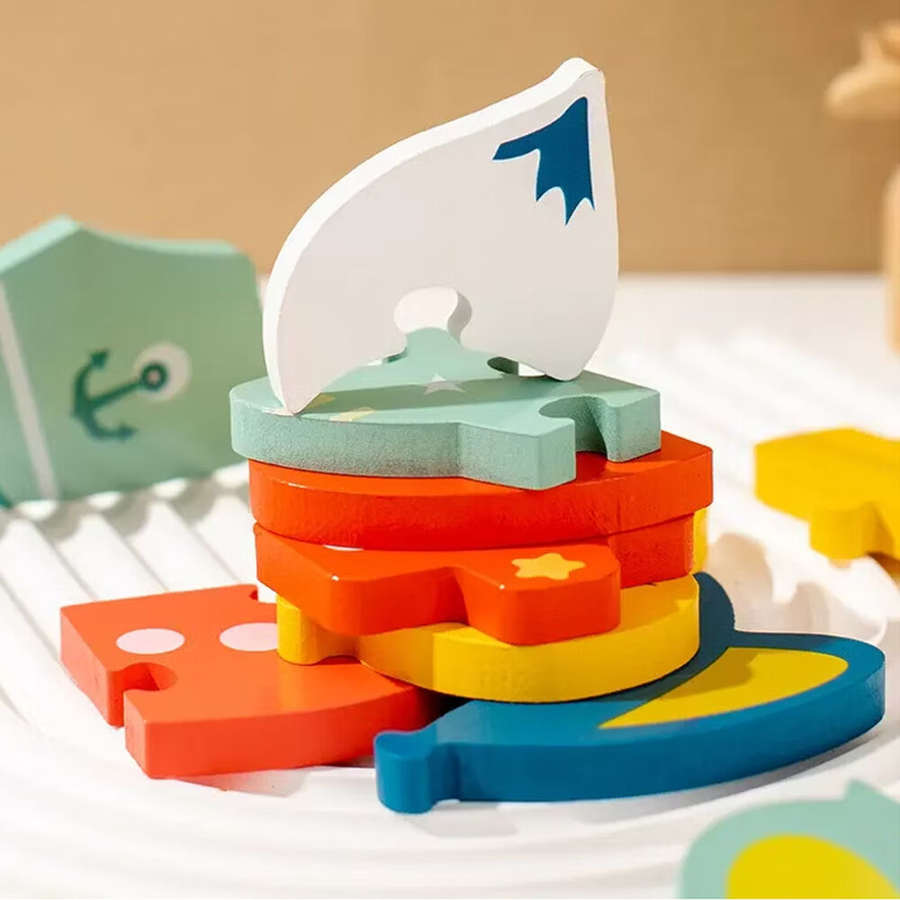 Puzzle Rompecabeza De Madera Encaje Didactico 15x15cm Ni&ntilde;os Tortuga image number 3.0