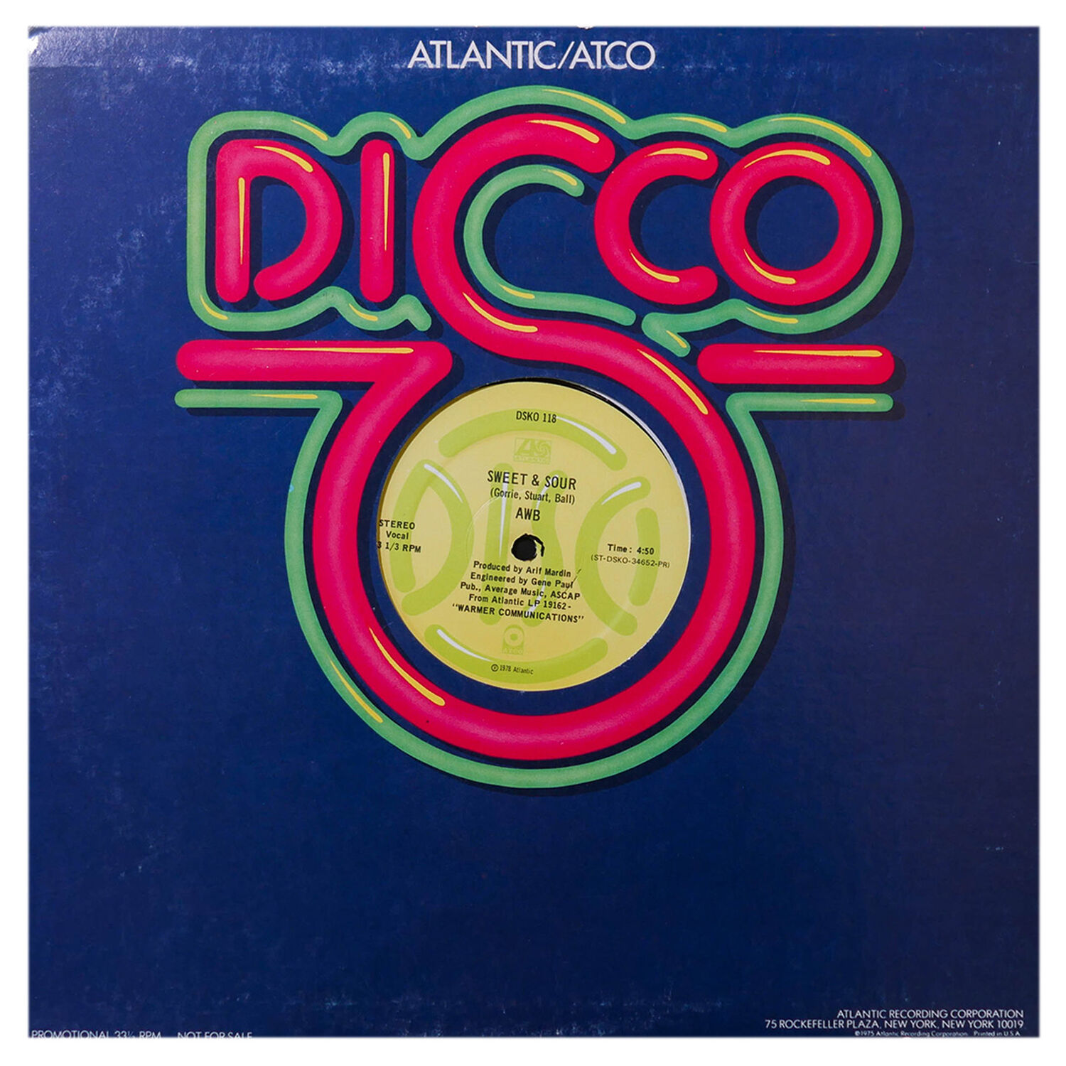 Average White Band - Big City Lights/sweet & Sour | 12" Maxi Single Usado image number 1.0