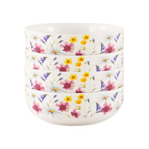 Set De Bowls Casaideal Flor / 4 Piezas