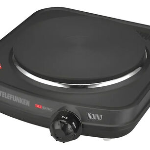 Cocinilla El&eacute;ctrica Anafe Telefunken 1 Plato 18 Cm 1600w 7 Niveles De Temperatura Negro