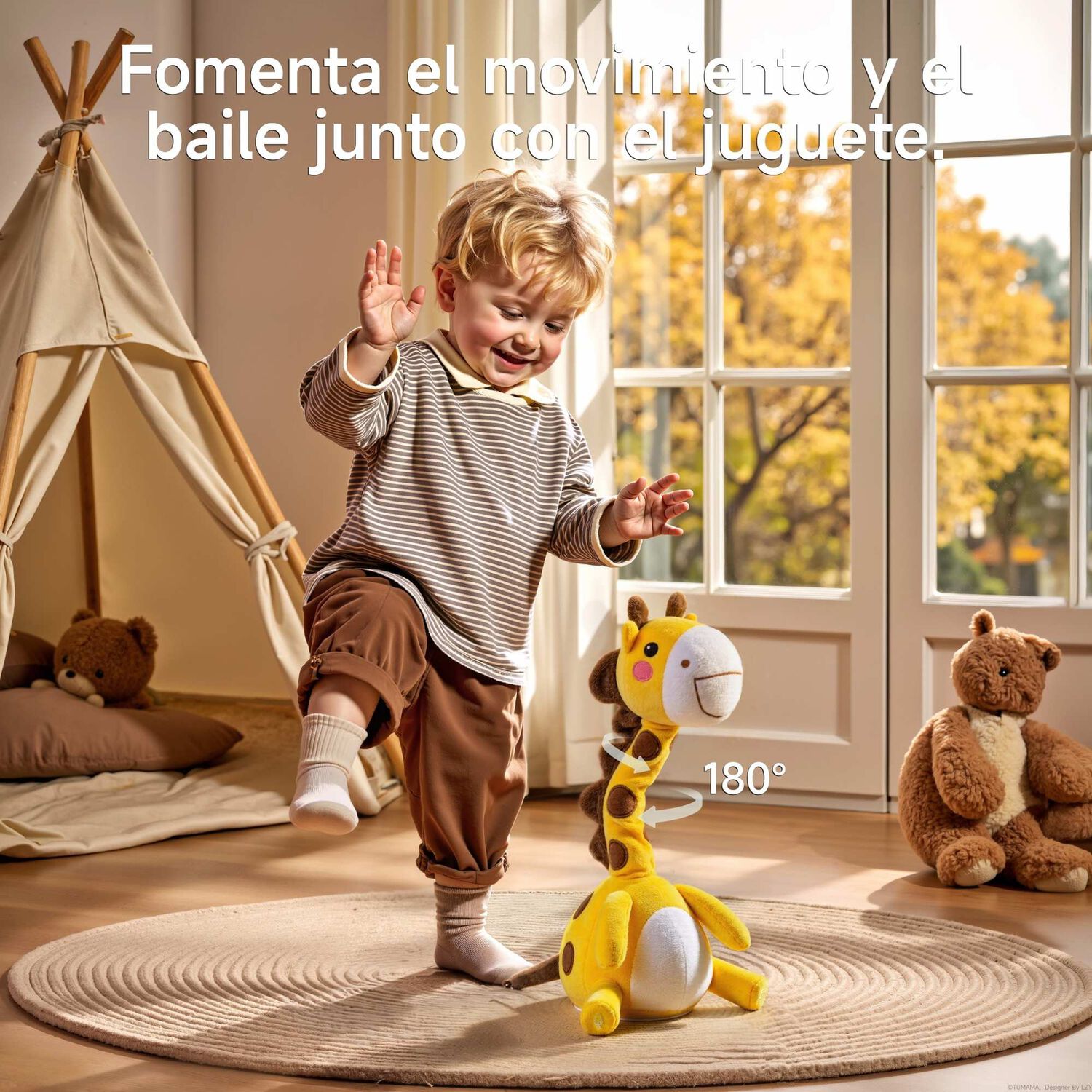 Juguete Musical Jirafa Interactiva 4 En 1 Tm295 By Lubabycas image number 3.0