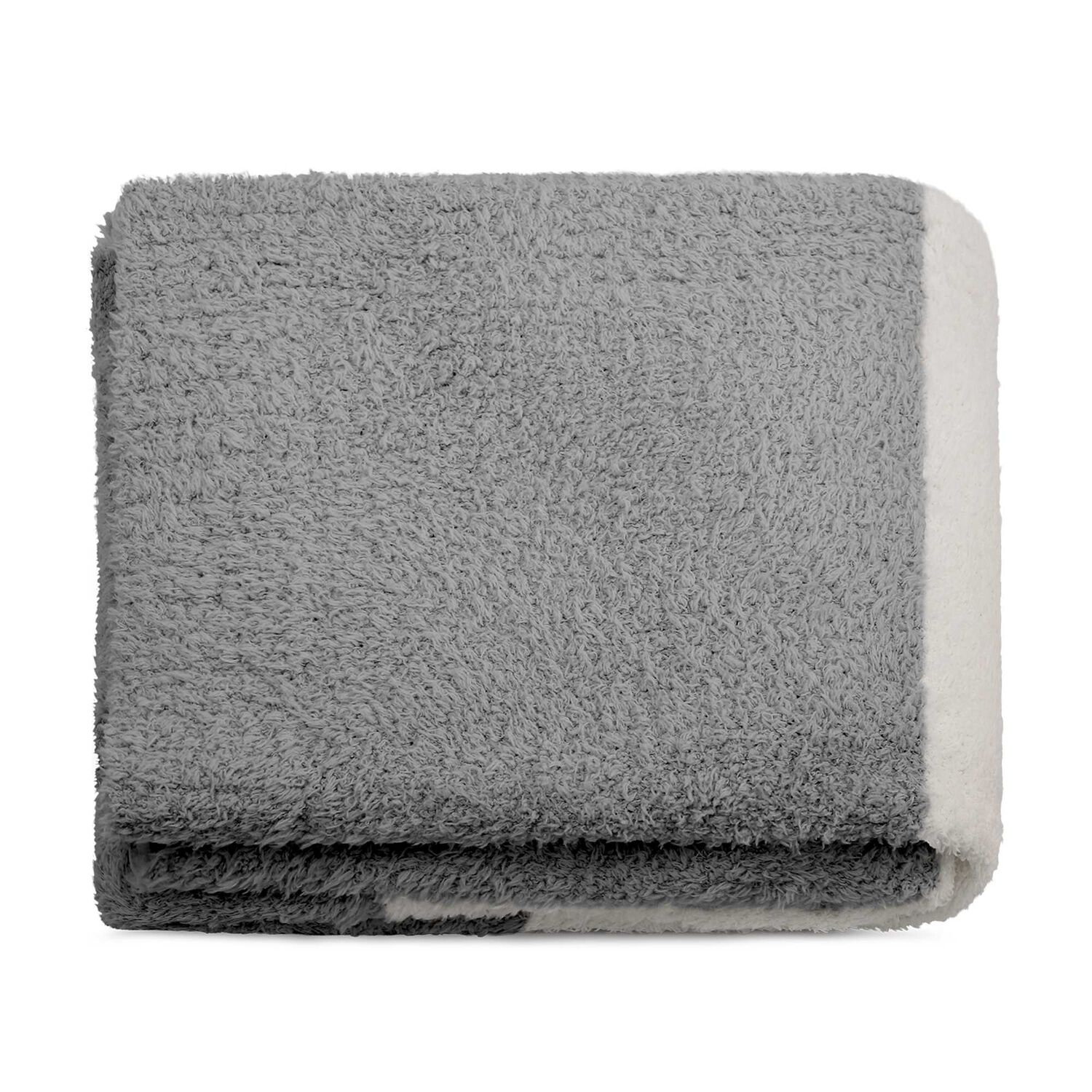 Manta De Franela Nautica 127x152 Fluffy Cama Sof&aacute; Suavidad Superior Gris image number 3.0